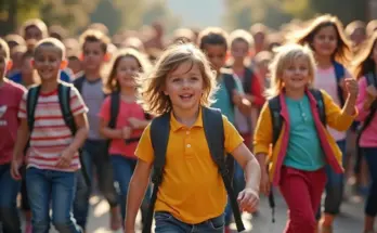 soap bible study: proverbs 22:6 kids runnig and happy to be attending school