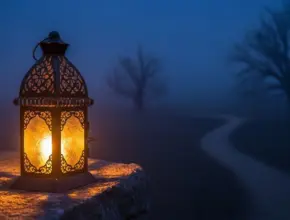 Lantern glowing in darkness symbolizing believers as lights in Philippians 2.