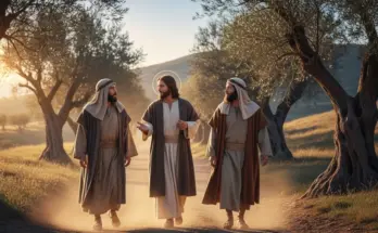 how to connect old and new testament passages. Jesus and the two disciples walking on the road to emmaus.